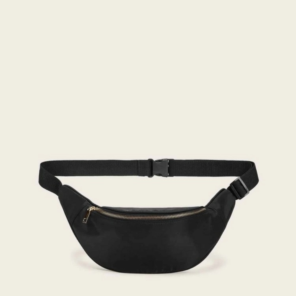 SHEIN front zip release buckle fanny pack